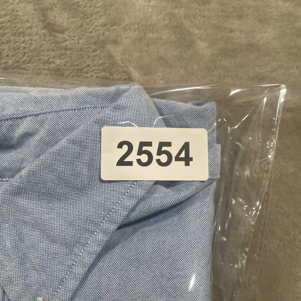 Ralph Lauren Shirt Mens LT Blue Chambray Long Sleeve Flesh Pony Casual Preppy - Picture 8 of 8